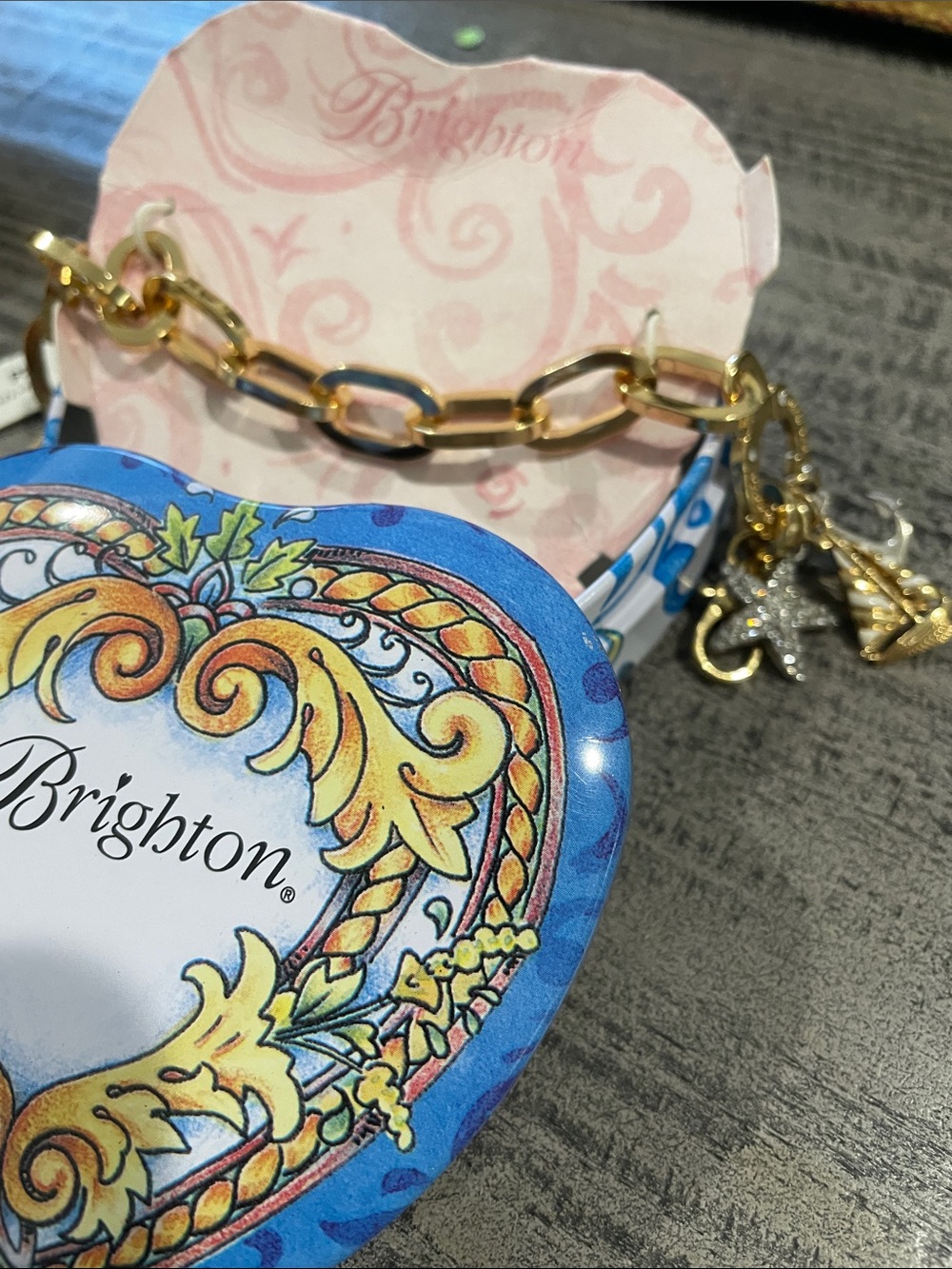 Brighton “Windstar” link goldtone bracelet